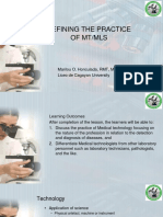 Pmls1 Defining The Practice of MT