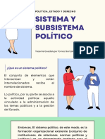 Sistema y Subsistema Político