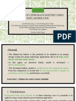 Resume 3 Modeling of Lithium-Ion Battery Using Simulink