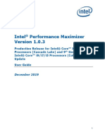 Intel Performance Maximizer V1.0.3 User Guide