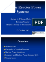 Nuclear Reactor Power Systems 10 05