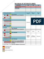 Cronograma Anual de Lectura de Libros