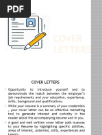 Cover Letters