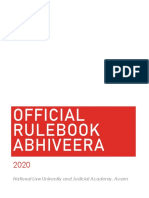 Official Rulebook Abhiveera: National Law University and Judicial Academy, Assam