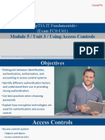 Comptia It Fundamentals+ (Exam Fc0 U61) : Module 5 / Unit 3 / Using Access Controls