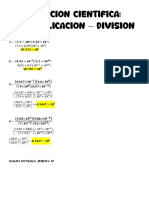 Sem 30 - Reto - Multiplicación - División de Notación Científica