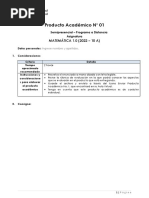 Producto Académico #01: MATEMÁTICA 1.0 (2022 - 10 A)