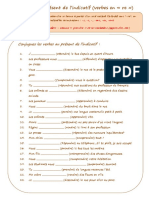 Present de Lindicatif3e Groupe Verbes en Re Exercice Grammatical Feuille Dexercices - 51440