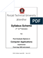 PTU - PGDCA Syllabus