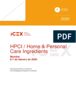 HPCI / Home & Personal Care Ingredients: Mumbai 6-7 de Febrero de 2020