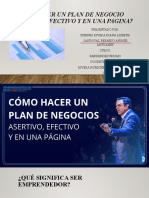 Cómo Hacer Un Plan de Negocio Asertivo