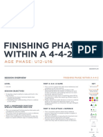 U12-U16 Finishing Phase Within A 4-4-2