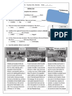 Interchange 1 Unit 11 Test Reading Comprehension Exercises Writing Creative W - 108418