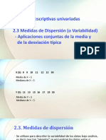 T2.3 Medidas de Dispersión