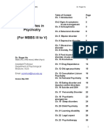 Lecture Notes On Psychiatry