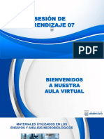 Sesión de Aprendizaje #07.materiales Utilizados en Los Ensayos y Análisis Microbiológicos