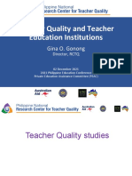 A2.GONONG - Teacher Quality and The Teacher Education Institutions