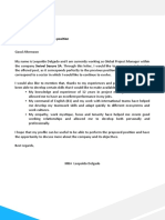 Presentation Letter