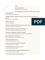 Infection Control Training Answer Key