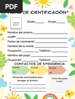 Ficha de Identificación de Alumnos