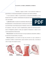 Ensayo Placenta Accreta, Increta, Percreta