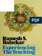 Experiencing The Teaching-Ramesh S. Balsekar - Sri Nisargadatta Maharaj - Advaita Press (1988)