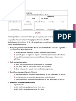 Versão S Teste 6º Ano Versão A Nível 1