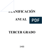 Planificacion Anual Tercer Grado 2022