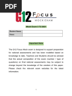 G12 Focus Mock Exam 3 2021-2022 Final