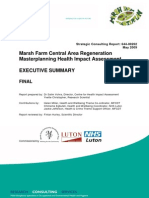 Marsh Farm Central Area Regeneration Masterplanning HIA Summary