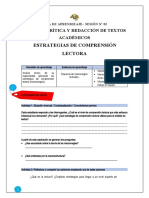 Guía Práctica Sesión 2 Estrategias de Comprensión Lectora Unt