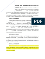 Contrato de Parceria para Intermediação de Venda de Imóvel