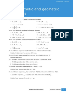 1.2 Arithmetic and Geometric Sequences: U U U U U X X X U