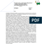 Evaluación de Religión Grado 7°