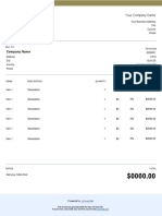 Accommodation Invoice Template