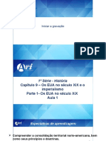 Cap. 9 - Os EUA No Século XIX e o Imperialismo - Aulas Remotas - Aulas 1, 2 e 3