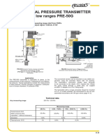 Differential Pressure Transmitter For Low Ranges PR - G E50