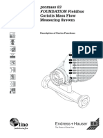 PROMASS 83 Coriolis Mass Flow Measuring System