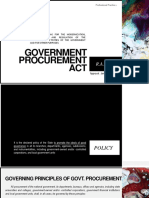 Government Procurement ACT