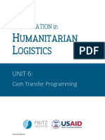 Unit 6 - Cash Transfer Programming