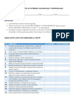 Test para La Identificación de Intereses Vocacionales y Profesionales