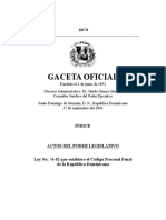 Código Procesal Penal, Modificado Por Ley 10-15 - 2