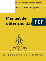 Manual de Obtenção Da CNH Lei 14.071.2020