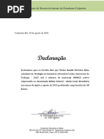 Declaração Horas Complementares - Victor Danilo