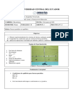 Informe Fuerzas Paralelas en Equilibrio