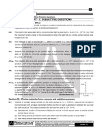 Part - I: Subjective Questions: Section (A) : Photoelectric Effect