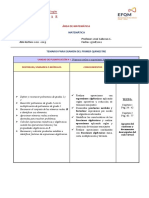 Temarios de Matemática 10° EGB A-B (1° Quimestre)