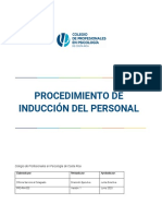 Procedimiento Inducción de Personal