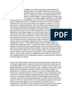 Los Pueblos y Nacionalidades Indígenas Son Uno de Los Grupos Que Más Sufren El Impacto Del Conflicto Armado Interno Colombiano Dentro y Fuera Del País