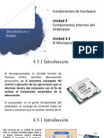 Unidad 3.3. El Microprocesador